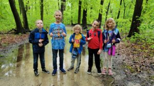 Alan took the Cub Scout den on a hike, but there had been significant rain and it flooded out the trails. This was at the Smithfield historical park. 