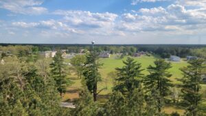 The view from the forest fire watch tower. 