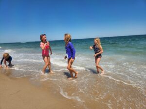 Playing at the beach!