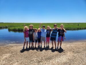 The Home School crew took a hike out to the wetlands. 