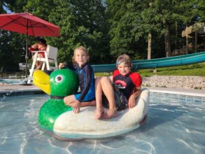 RV crashing shenanigans aside, the kids loved the water park!