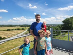 A view from one of the observation towers at Gettysburg National Military Park. 