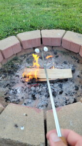Back at the campground, it was S'mores time!