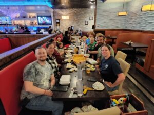 Akaya Sushi dinner with the crew! Fantastic sushi and great company!