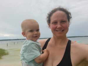 Meagan and Garrett at Kingsley Lake. 