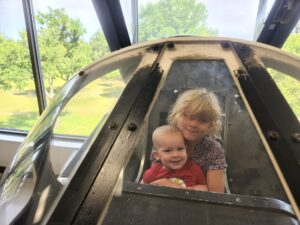 Garrett got in on the action. He did not want to get out of any of the mock ups. 