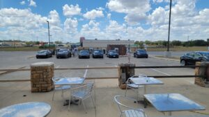 We saw some Tesla cars in their native habitat - the charger. Of course, most of their drivers were sitting in them, no doubt running their ACs. I wonder how long it takes to charge the cars. I managed to fuel the truck in about 5 minutes, for a 350 mile range pulling the RV, or 700 without. 