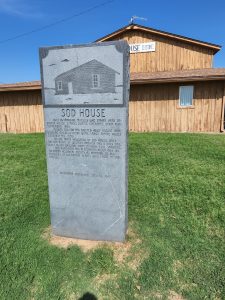Continuing on our Little House on the Prairie theme, we went to visit the Sod House museum. 