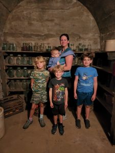 A quick stop to the root cellar to better understand how they stored food before refrigeration. 