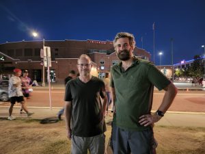 I caught up with an old high school friend who had moved to OKC. We had a great time catching up. 