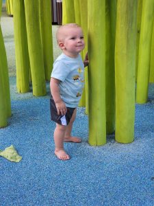 From there, it was off to the Gathering Place. The kids had a great time exploring the park and all of the activities there. 