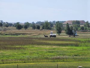 The view of the Ingalls homestead site in De Smet, South Dakota. 