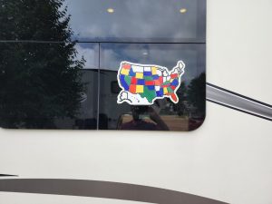 We drove across Minnesota. No stops there, but some neat weather on the way. 