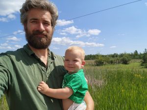 Roadside stop in Michigan. 