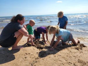 Mandatory sand castle building time!