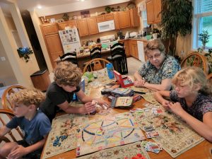 We visited Meagan's with Aunt Barbara. The kids had a great time playing games and exploring in the woods. 