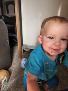 Garrett supervises a snake and packing up the RV for the road!