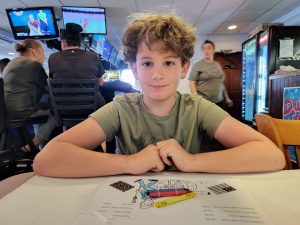 Jarek was my co-pilot on this trip. Here we are at the Blue and Gray cafe in Gettysburg, PA. 