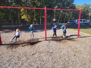 Swings are always a good time for the crew!