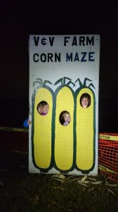 With the coming of Halloween, V&V farms hosts a corn maze among other activities. Here, we found our children of the corn!