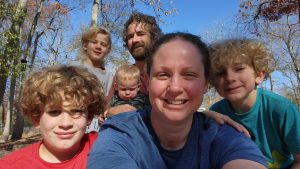 Family picture at our last day at the house, before we vacate it for closing. 