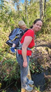 Meagan and Garrett on the hike as well. Garrett had all the hiking he could handle. 